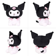 Sanrio Kuromi Kids Weighted Pillow Buddy, 3.3 lb Plush Throw Pillow with Embroidered Details