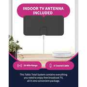 Tablo TF1282B-AN-01-CN 4th Gen 2-Tuner Over-The-Air (OTA) DVR + 35-Mile Indoor TV Antenna - Watch, Pause & Record Live TV, News, Sports & Movies Throughout Your Home Over Wi-Fi - 50+ Hrs Recording - No Subscriptions