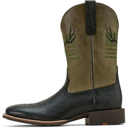 Ariat 10061231 Sport Antlers Western Boots for Men, 10.5M, Black Adobe