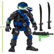 Playmates Toys Teenage Mutant Ninja Turtles x G.I. Joe Leo and Snake Eyes Action Figure with Twin Katana Swords and Ooze Blaster, Multi, 5 Inch, 81901E