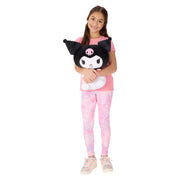 Sanrio Kuromi Kids Weighted Pillow Buddy, 3.3 lb Plush Throw Pillow with Embroidered Details