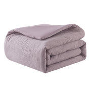 NSH by New Sega Home Pembrook 5-Piece Comforter Set, Full/Queen, Purple Floral Vine Paisley Pattern, 3D Embossed Microfiber, PEMB-DM-04