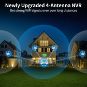 OHWOAI OH-ABSW0601 3MP Wireless Security System, 6 Cameras with 16CH NVR, AI Detection