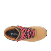 Columbia Newton Wander Women's Waterproof Hiking Shoes, Elk Sunset Red, 9 Wide, Suede, 2125532
