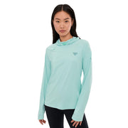 Columbia PFG Wild Cast Sun Hoodie Women's Marine Light Omni-Shade UPF 50 Omni-Freeze Cooling Omni-Wick 2118591-482