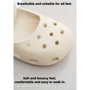 ZZZ Womens Ballet Clog Flats Lightweight Breathable Slip-On Shoes Non-Slip Polyurethane Sole Wide Fit Black