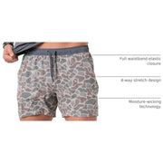 BURLEBO Athletic Shorts - Camo - L