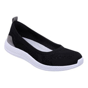 Easy Spirit Glitz 2 Womens Slip-On Fashion Sneakers, Lightweight Knit Upper, Removable Padded Footbed, EVA Outsole, Light Lilac