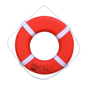 Cal June Jim-Buoy G-Series Life Ring, 24 in, Orange, Weather-Resistant Closed-Cell Foam with Webbing Straps, GO-24