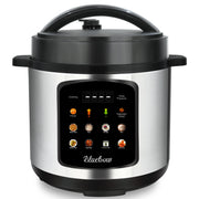 Bluebow 6.5 Quart Electric Pressure Cooker, 8-in-1 Multi Cooker Rice Cooker Slow Cooker Saute Steamer, Stainless Steel