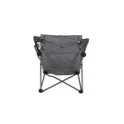Timber Ridge Sycamore Quad Camp Chair, Foldable, Tension Back, 600D Polyester, Steel Frame, 300 lb Capacity, Gray, FC-354