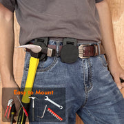 MUTUACTOR Tool Holster Belt Clip, Heavy-Duty Magnetic Tool Holder with Non-Slip Clip for Belts up to 2.04 in, Dual Locking Mechanisms, Durable Construction