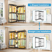 Ulif UHK0103B E4 Heavy-Duty Clothes Rack 71.6