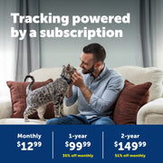 PetSafe GPS Cat Tracker, Live GPS Tracking with Breakaway Safety Collar, Waterproof Blue, Up to 15-Day Battery Life, PTK00-18271