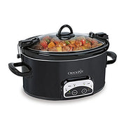 Crock-Pot SCCPVL605-B 6-Quart Cook and Carry Smart Pot Slow Cooker, Black