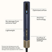 Conair InfinitiPRO DigitalAIRE Drying Wand, 5-in-1 Styling Tool with Ionic Technology, Blue, 1875W, 998L