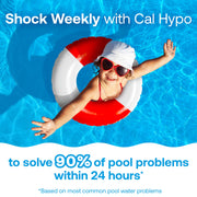 HTH Pool Care Chlorine Shock Granules, Multi-Use Pool Shock Treatment, Calcium Hypochlorite Formula, 6 Pack 13.3 oz Each, 52030