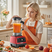 ONSON 1800W High-Speed Countertop Blender, Red-05