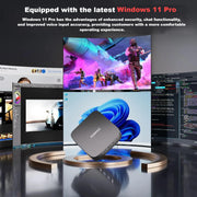NIPOGI Mini Gaming PC K1, AMD Ryzen 5 7430U, 16GB DDR4 RAM, 512GB SSD, AMD Radeon RX Vega 7 Graphics, WiFi 6, Bluetooth 5.2, Windows 11 Pro, Black
