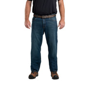 Berne Men's Heritage Relaxed Fit Straight Leg Jeans, Stone Wash Dark, 44W x 30L, P422