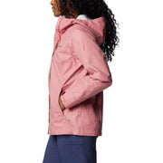 Columbia Arcadia II Rain Jacket for Ladies, S, Pink Agave - 100% Nylon