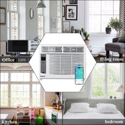 Ktaxon Wi-Fi Wnabled 6000BTU Window Air Conditioner w/Remote, White