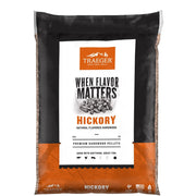 Traeger Pellet Grills Hickory Hardwood Wood Pellets, All-Natural Virgin Hardwood, 20LB, PEL411