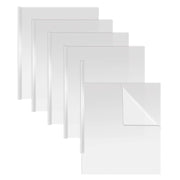Better Office Products Sliding Bar Clear Report Covers, White Slider Bars, Durable 5 Mil Polypropylene, Letter Size, Pack of 50
