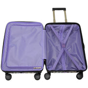 Olivet 20-Inch Hardside Carry-On Luggage, Lightweight ABS Hard-Shell, Leopard Print, TSA-Approved Lock, 8 Spinner Wheels, Expandable HOL-2023-LEOP20