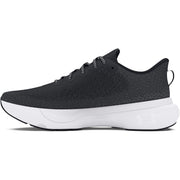 Under Armour Infinite Running Shoes for Women, Responsive UA HOVR Cushioning, Breathable Knit Upper, Black/Black/White, Size 6.5