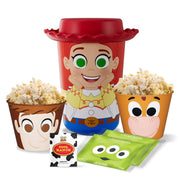 Universal Studio Disney Pixar Toy Story Jessie Movie Theater Popcorn Kit with Collectible Bucket, Sharing Bowls, Microwave Popcorn, Cool Ranch Seasoning