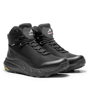 NORTIV8 Men's Mid Waterproof Hiking Boots, Lightweight Breathable, Black, Medium Width