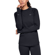 Under Armour UA Base 3.0 Crew-Neck Long-Sleeve Shirt for Ladies - Black - XXL