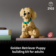 LEGO Icons Golden Retriever Puppy Building Set, 2,102 Pieces, Posable Multicolor Dog Figure, 11.5 in, 6588538