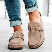 ScarletteEmmy Womens Slip-On Loafer Mules, Size: 9(41), Khaki Color, 4 Pieces