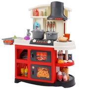 Bruce & Shark Play Kitchen Set with 52 Multicolor Accessories, Spray Stove, Sink, Oven, Dishwasher