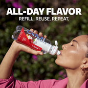 Cirkul LifeSip Fruit Punch Hydration Drink Mix Bottle with Flavor Dial Technology, Caffeine-Free, B Vitamin Enriched, 18.3 Fl Oz
