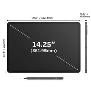 UGEE UT3 Drawing Pad, 14.25 in IPS LCD Touchscreen, 8GB RAM, 256GB Storage, Android 14, Space Gray