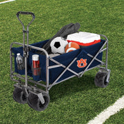 Smart Design 7051042 Collegiate Heavy-Duty Utility Collapsible Sports Wagon, Auburn Tigers