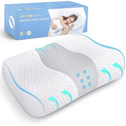 FAPO Cervical Neck Pillow for Pain Relief, Contour Memory Foam Pillows for Sleeping