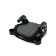 Graco TurboBooster 2.0 Backless Booster Seat with Adjustable Height Armrests and Hide-Away Cup Holders, Denton Grey, 2184500