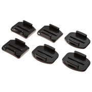 GoPro AACTF-001-ID Attachable Adhesive Sticky Mounts for Action Cameras - 3 Flat & 3 Curved Waterproof Mounts