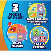 Just Play Mickey Mouse Oh Toodles Interactive Plush Toy, 11.5 in, Multi-Color, 3 Play Modes, 11369