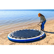 Wateraft INF-WR9 Floating Inflatable Dock Round Dock With Mesh Net Center