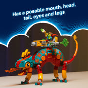 LEGO DREAMZzz Mateo's Fire Chameleon 2-in-1 Building Toy with 443 Pieces, Minifigures, Modular Boosters, Ages 7+, 71492