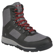 Northside 920892M024 Mens Williston Insulated Waterproof Snow Boot, Dark Gray/Red, 12
