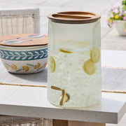 Better Homes and Gardens 2-Gallon Countertop Beverage Dispenser with Clear Acrylic and Acacia Wood Lid
