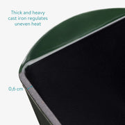 Navaris Cast Iron Bread Loaf Pan with Lid, Green, 13-3/8 in x 5-1/8 in x 5-1/8 in