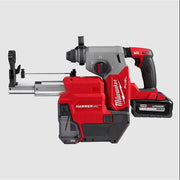 Milwaukee 2912-22DE M18 FUEL 18V Lithium-Ion Brushless 1 in. Cordless SDS-Plus Rotary Hammer/Dust Extractor Kit, Two 6.0 Ah Batteries