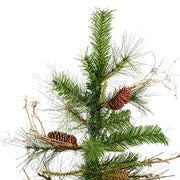 Vickerman A807550 5' Ashland Artificial Christmas Tree Unlit with Pine Cones